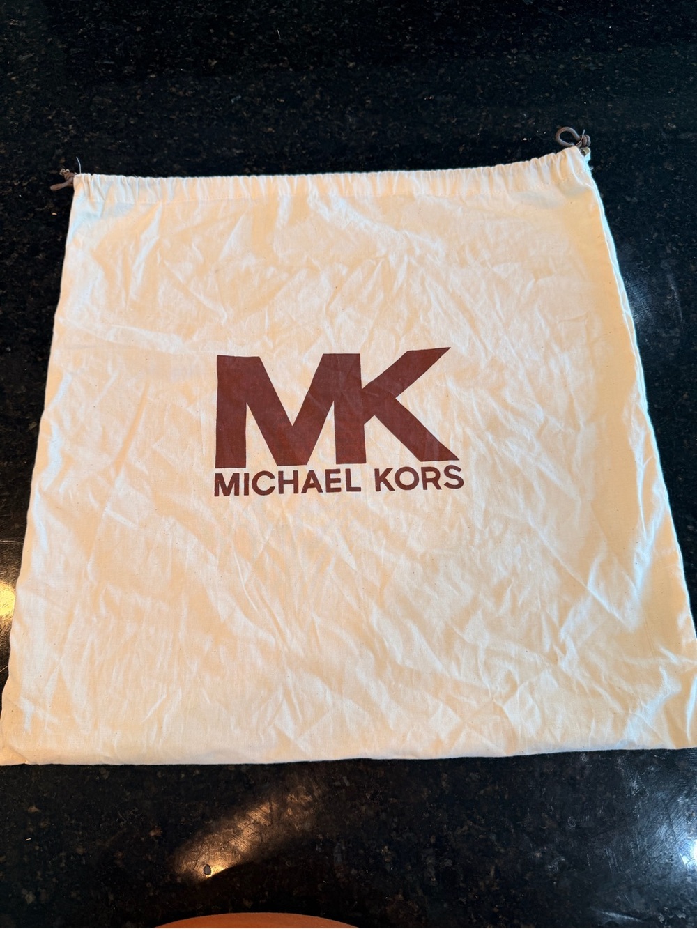 Michael Kors Canvas Large Dust Bag Brown Logo 20”x21”